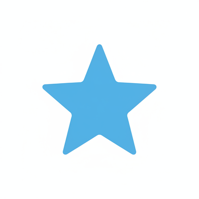 Étoile bleu clair
